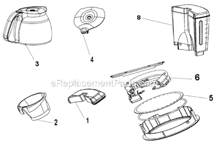 Page A Diagram and Parts List for URX23  Mr Coffee Coffee Maker